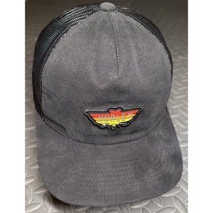 HURLEY THE CLASSICS Yupoong BIRD BAR TRUCKER black/orange adjustable OneSize HAT